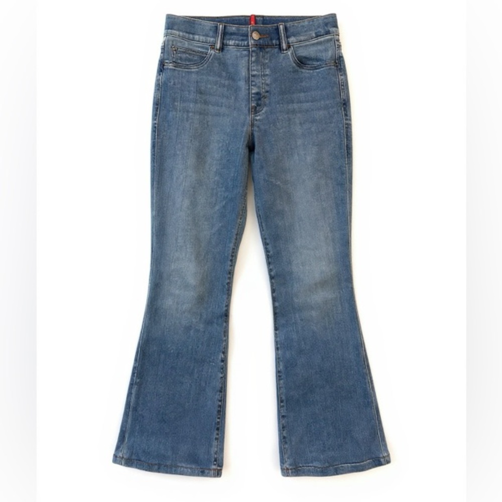 Spanx flare denim jeans